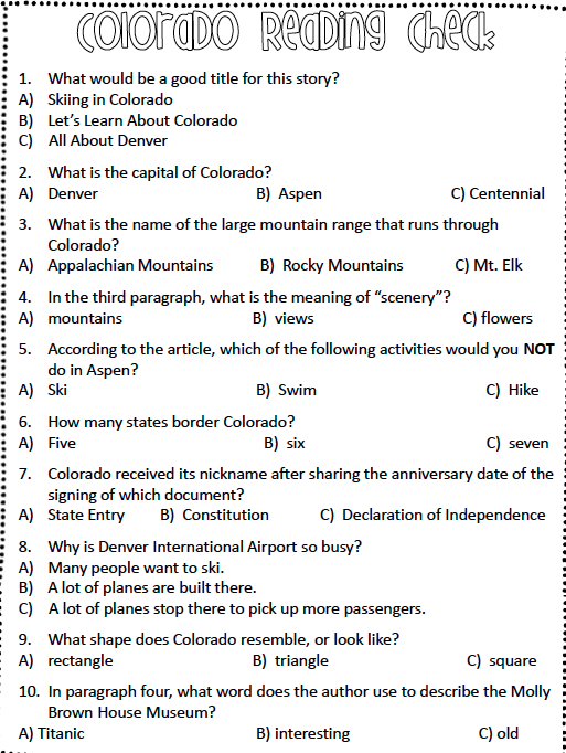 What is the capital of Colorado?