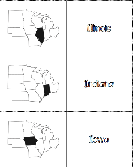 Modest Midwest States And Capitals Quiz Printable Regina Blog